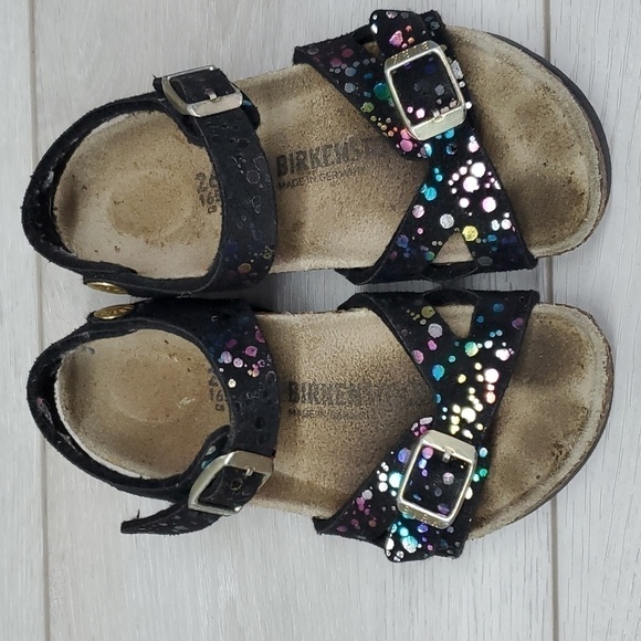 Birkenstock Kids Girls Rio Mozaic Ankle Leather Strap Sandals shoes sz 26/C3 - Picture 4 of 13